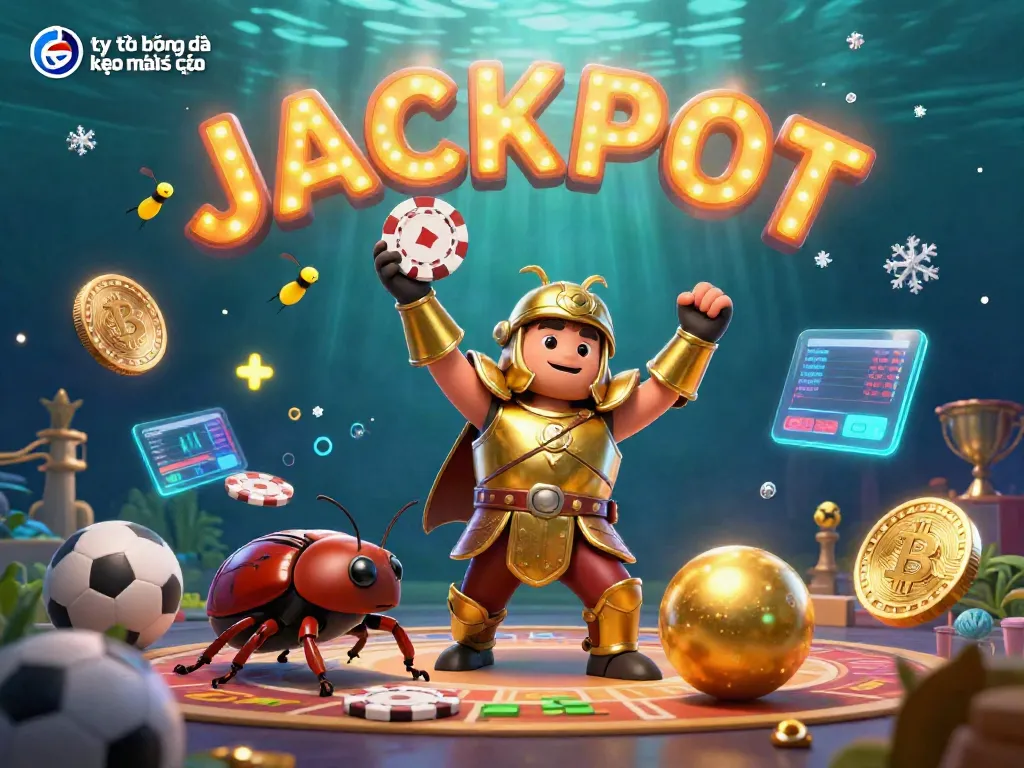 Engage with real-time tỷ lệ bóng đá kèo nhà cái, showcasing betting strategies on vibrant 3D illustration.