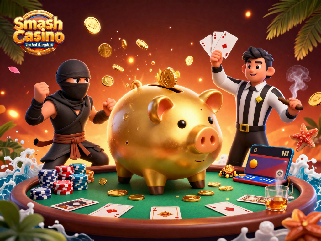 Experience thrilling gameplay at Smash Casino United Kingdom with dynamic characters and casino elements.