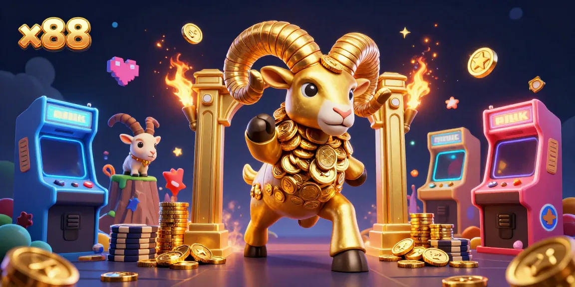 Engage with x88's thrilling 3D cartoon casino scene featuring dynamic game elements and an energetic atmosphere.