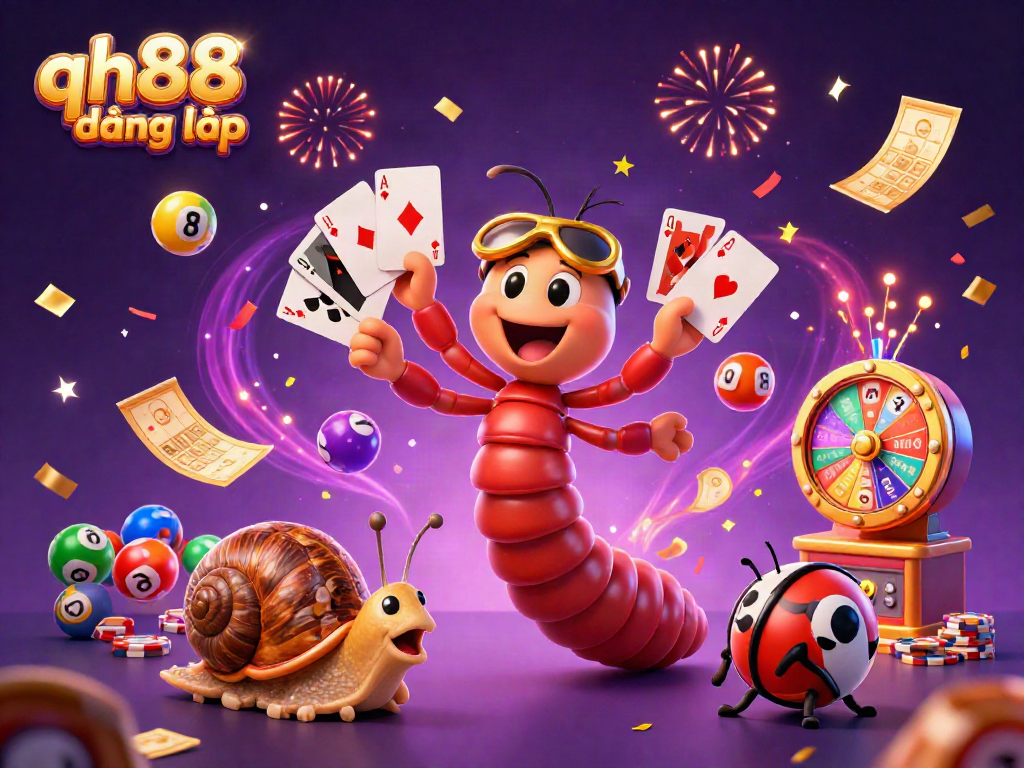 Experience the thrill of gaming with the qh88 đăng nhập scene featuring a dynamic dealer and exciting elements.