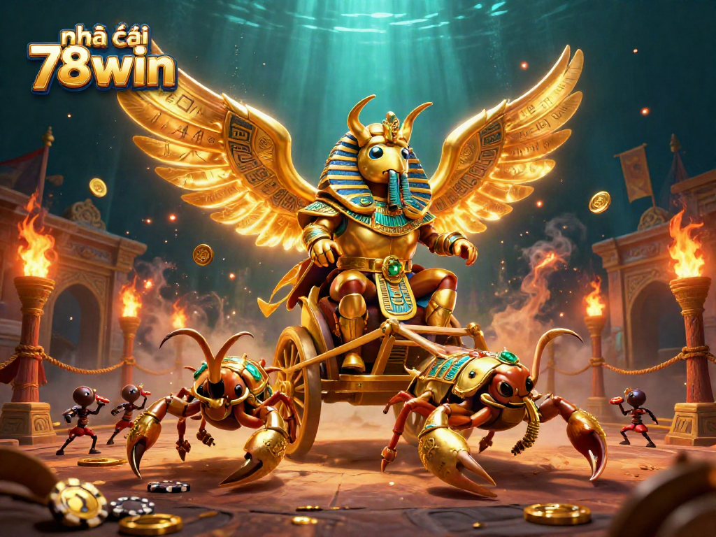 Engage with nhà cái 78win strategies in this vibrant 3D casino scene featuring unique characters and gambling elements.