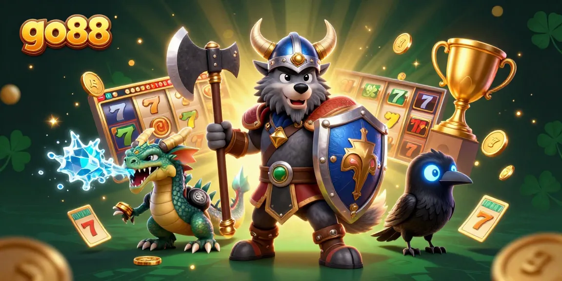 Experience excitement with go88's thrilling slot games featuring vibrant characters and dynamic elements.