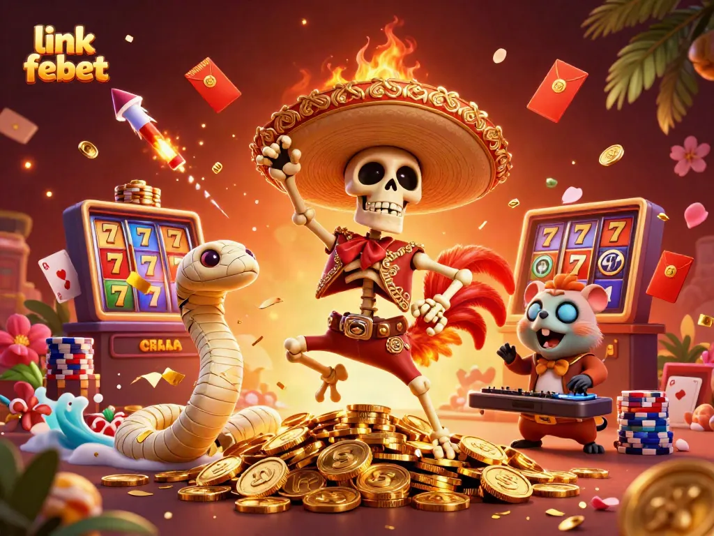 Experience massive wins while playing at link febet with vibrant casino-themed characters.