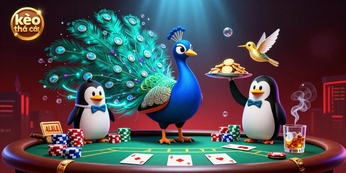 Engage with kèo nhà cái featuring a colorful 3D scene of animated casino elements that emphasize thrilling bets.