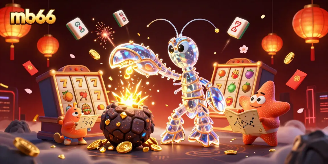 Engage with mb66's vibrant casino scene featuring a galactic samurai and treasure-filled challenges.