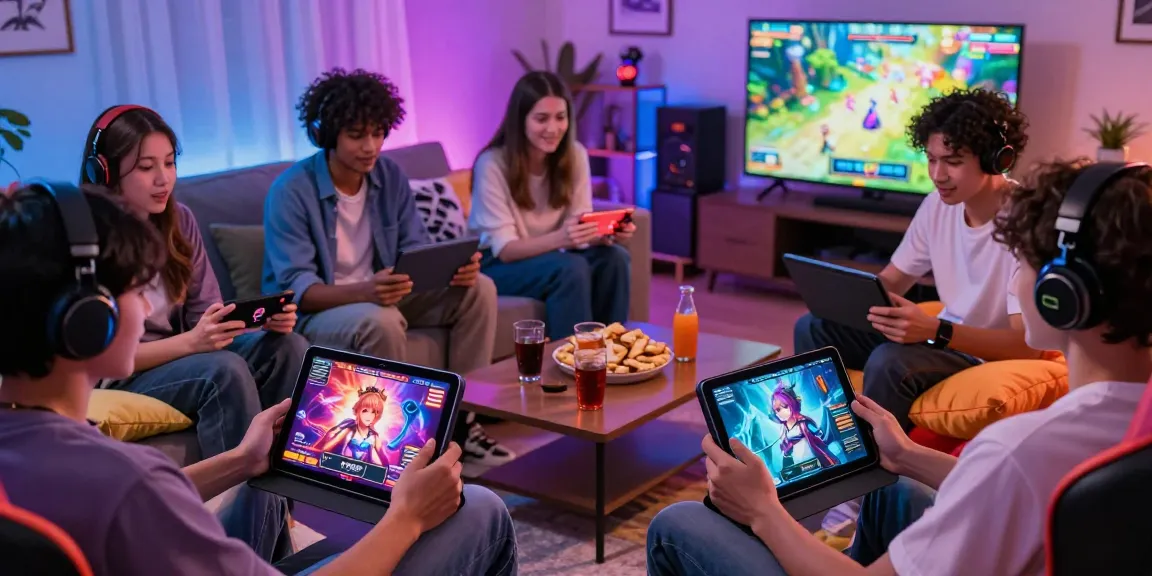 Play hentai games with friends on various devices in a cozy gaming environment.
