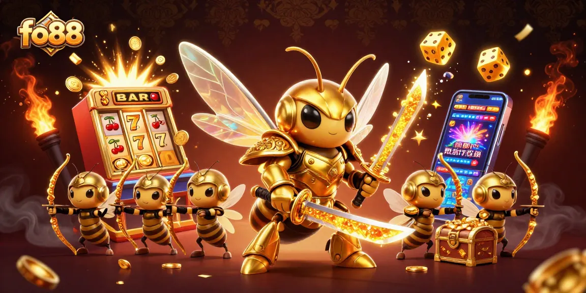 Spin and win big with fo88 in this vibrant 3D casino illustration showcasing thrilling games and dynamic characters.