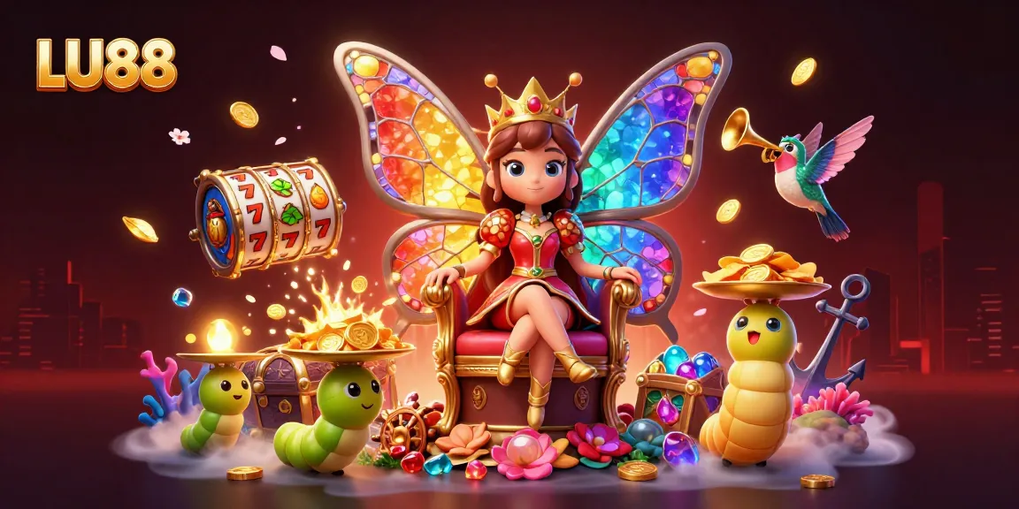 Engage in thrilling slots with LU88, where the butterfly queen redefines gaming excitement and rewards.
