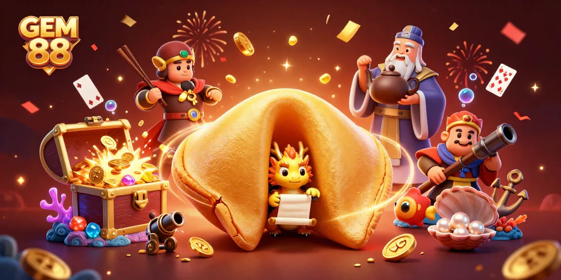 Engage with exciting GEM 88 games, featuring vibrant casino elements, dynamic characters, and rich gold treasures.