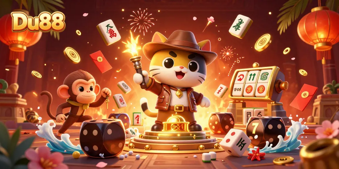 Engage with Du88 to uncover hidden treasures in an exciting casino-themed adventure.