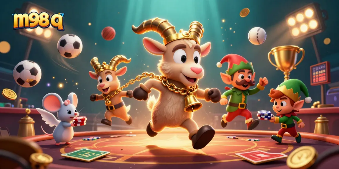 Experience m98 q with thrilling casino action featuring dynamic characters in a vibrant setting.
