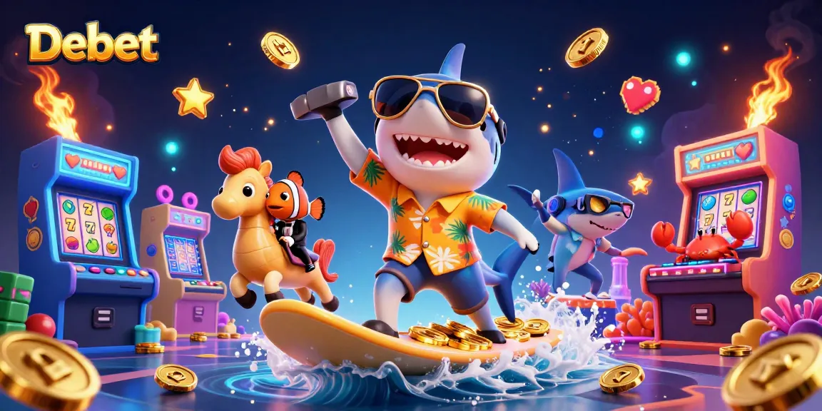 Debet engages players in a vibrant casino adventure with 3D characters and exciting gaming elements.