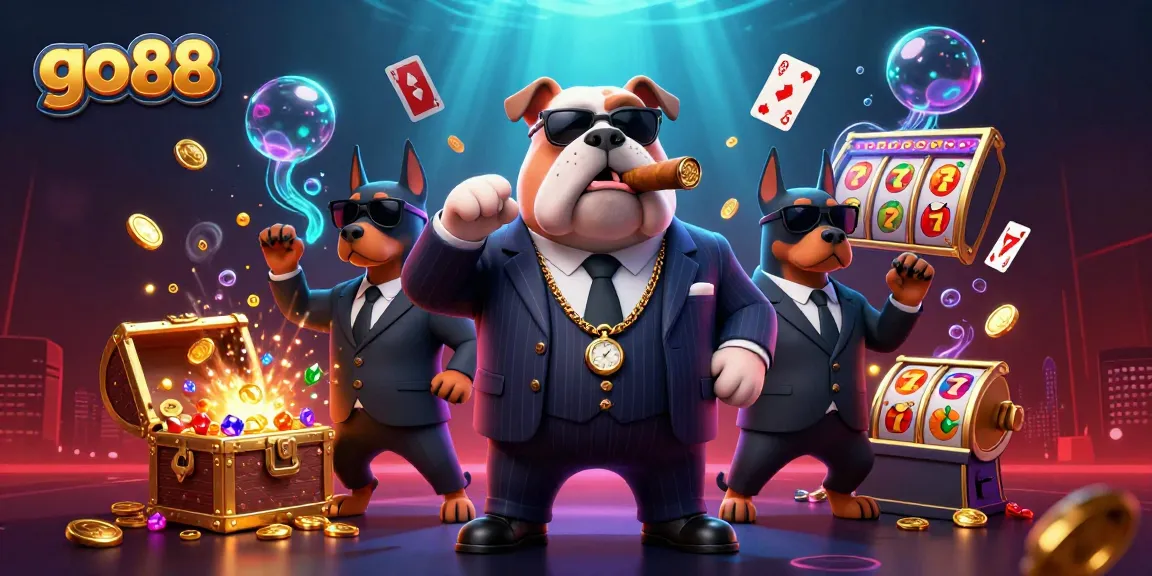 Engage with the vibrant go 88 scene featuring casino characters and dynamic gaming elements.