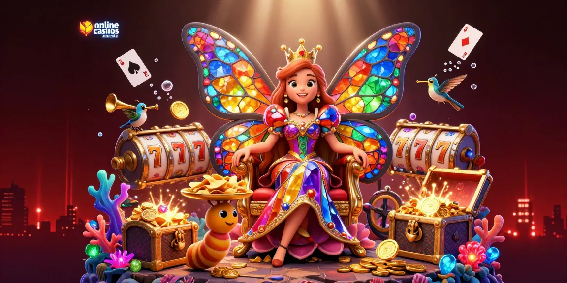 Explore the enchanting world of online casinos Australia with vibrant 3D illustration packed with gaming excitement.