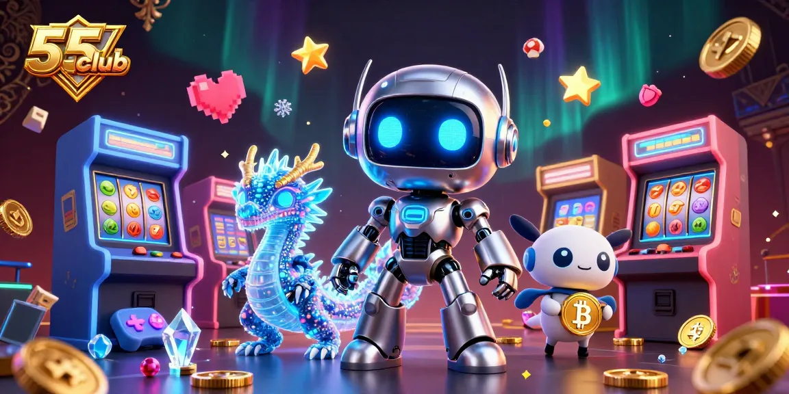 Engage with exciting slot experiences at 55club featuring vibrant 3D characters and game elements.