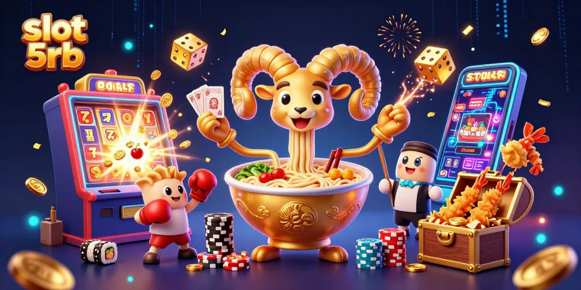 Experience thrilling gameplay with slot 5rb, featuring a dynamic 3D scene of characters and casino elements.